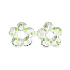 Transparent Printed Acrylic Beads OACR-H124-05A-03-1
