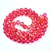 Baking Paint Transparent Glass Beads X1-DGLA-A035-T8mm-A02-3