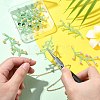 10 Colors Handmade Glass Seed Beaded Flower Pendants PALLOY-CJ00092-5