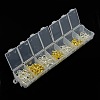 1 Box 140PCS Silver & Golden Zinc Alloy Lobster Claw Clasps PALLOY-X0008-B-2