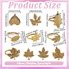 20Pcs 10 Styles Iron Napkin Rings DIY-GO0002-94-2