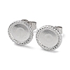 Non-Tarnish 304 Stainless Steel Stud Earrings Findings STAS-M323-09P-1