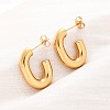 201 Stainless Steel Half Hoop Earrings EJEW-C501-16G-A-3