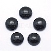 Natural Dyed & Heated Black Agate Cabochons X-G-P393-R02-12mm-1