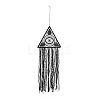 Handmade Evil Eye Woven Net/Web with Feather Pendant Decoration HJEW-I012-02-2
