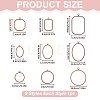 9Pcs 9 Styles Plastic Embroidery Hoops DIY-WR0005-39-2