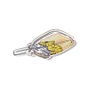 Transparent Printed Acrylic Pendants TACR-G042-01D-3