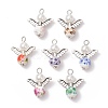 7Pcs Angel Printed Porcelain Ceramic Pendants PALLOY-JF03359-02-S-1