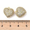 Brass Micro Pave Cubic Zirconia Hollow Out Charms KK-Q793-03G-3