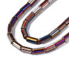 Electroplate Transparent  Glass Beads Strands EGLA-T023-02-D03-3