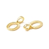 Rack Plating Eco-Friendly Brass Letter Pendants KK-K265-02G-O-2