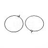 316L Surgical Stainless Steel Hoop Earring Findings STAS-D164-01B-2