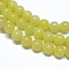 Natural Lemon Jade Beads Strands G-H1631-4MM-2