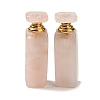 Natural Rose Quartz Dropper Perfume Bottle DJEW-H010-01G-02-1