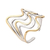 304 Stainless Steel Cuff Open Rings for Women SA-CBA82C8-19GP-4