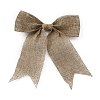 Christmas Theme Imitation Linen Bowknot Ornament Accessories AJEW-WH0235-41G-2
