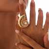Conch Alloy Adjustable Rings for Women LS-RJEW-B108-03KCG-1