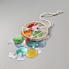 Dyed Natural Shell Slices Wind Chimes HJEW-WH20010-13D-2