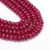 Natural White Jade Bead Strands G-R343-2x4-07-1