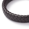 Unisex Leather Cord Weave Bracelets BJEW-JB04893-02-2