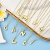1Pc Initial Letter Brass Pendant Necklaces NJEW-YW0001-24O-4