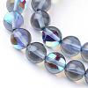 Synthetic Moonstone Beads Strands G-R375-8mm-B03-1
