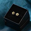 Ion Plating(IP) 304 Stainless Steel Stud Earrings X-EJEW-P300-01G-3