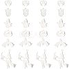 24Pcs 6 Style 201 and 304 Stainless Steel Pendants STAS-UN0034-07-1