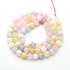 Natural Quartz Beads Strands G-N355-6mm-12-2
