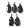 Synthetic Blue Goldstone Pendants GG-CBACB71-02P-14-1
