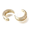 Brass Micro Pave Clear Cubic Zirconia Beads CU-CBAC809-01G-2