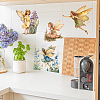 3 Sheets 3 Styles Flower PVC Waterproof Decorative Stickers DIY-WH0404-032-5