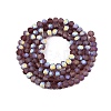 Transparent Glass Beads Strands EGLA-A044-T4mm-MB13-3