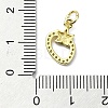 Brass Micro Pave Clear Cubic Zirconia Pendants KK-H475-24G-04-3