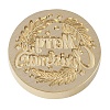 Merry Christmas Series Wax Seal Brass Stamp Head AJEW-M037-01G-03-2