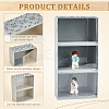 Rectangle Stackable Plastic Minifigures Display Case ODIS-WH0043-60B-4