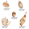 25Pcs 5 Styles Acrylic Big Pendants OACR-FP0001-36-3