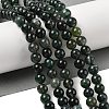 Natural Moss Agate Beads Strands G-A248-A02-01-1
