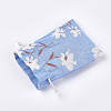 Polycotton(Polyester Cotton) Packing Pouches Drawstring Bags ABAG-T007-02O-3