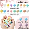 90Pcs 18 Styles Round Food Grade Eco-Friendly Silicone Beads SIL-CJ0001-86-2