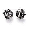 304 Stainless Steel European Style Large Hole Beads STAS-T072-105AS-2