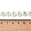 Handmade Millefiori Glass Flat Round Bead Strands LK-P011-23-4
