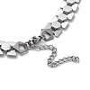304 Stainless Steel Bib Necklaces for Men NJEW-Q340-07P-3