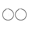 304 Stainless Steel Big Hoop Earrings EJEW-F105-07B-2