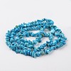Chip Dyed Natural Magnesite Bead Strands G-M344-30-2