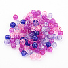 Baking Paint Crackle Glass Beads DGLA-X0006-4mm-02-2