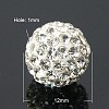 Grade A Crystal Pave Disco Ball Beads X-RB-Q195-12mm-001-2