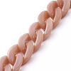 Handmade Acrylic Curb Chains AJEW-JB00679-02-1