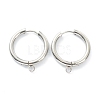 Tarnish Resistant 201 Stainless Steel Huggie Hoop Earring Findings STAS-P283-01K-P-1
