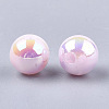 Plastic Beads OACR-S027-6mm-10-2